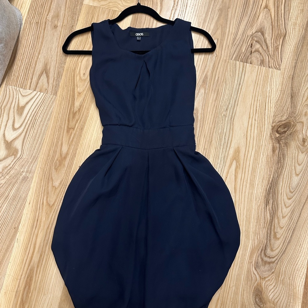 ASOS Women's Dark Blue Midi Dress